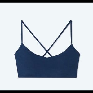 SummerSalt ribbed bikini top - navy - EUC